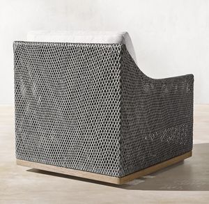 أريكة دوارة فاخرة من الراتان للحدائق الخارجية، أثاث عصري للفلل والفنادق، طقم أريكة من الراتان - Product Image 4