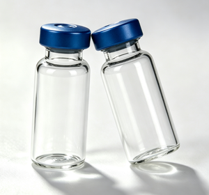 Frascos de vidrio con cuello sellado de metal azul zafiro, botellas pequeñas vacías de borosilicato de alta claridad para envasado de muestras pequeñas - Product Image 5