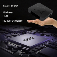 WF Tvbox Diseño Original de Fábrica Allwinner H616 5g Wifi Dual Pantalla de Video 4k hd Q7 IATV Smart Android TV Box Q7