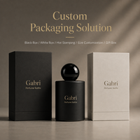 Flacon de parfum rond de 30 ml, 100 ml, flacons de parfum en verre vides de 50 ml, flacon de parfum de luxe OEM avec boîte, logo personnalisé