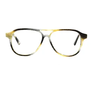 Eyeglass Premium Ready Made Double Bridge Toad Super Thin New Coming Latest Acetate Optical Frame