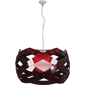 Grand lustre élégant AQUARIUS 1xE27 .60cm rouge pour la décoration intérieure - Product Image 1