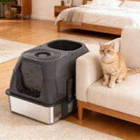 Personnalisation d'usine, grandes remises en gros, bac à litière pour chat en acier inoxydable extra large 70*50*41 cm XXXL