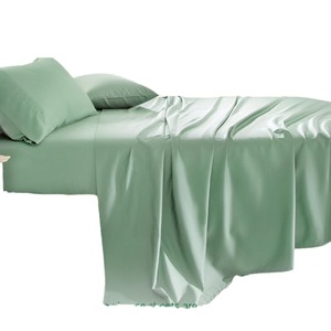 100% Juegos de bambú al por mayor Juegos de cama Sábana y funda de almohada T/F/Q/K/<span class=keywords><strong>CK</strong></span> Tamaño 300TC Juego de sábanas de viscosa de Bambú - Product Image 5