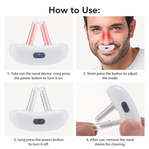 Factory Red Light Nose Physiotherapy Device 650nm LLLT Therapy for Nose <strong>Allergic</strong> <strong>Rhinitis</strong> Relieves Sinusitis - Product Image 4