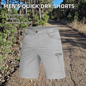 Shorts cargo pour hommes personnalisés, en toile, pour l'été, sportifs, à séchage rapide, respirants, pour la randonnée, avec poche, anti-déchirure, nouveau motif imprimé - Product Image 3