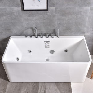 Double <span class=keywords><strong>Massage</strong></span> Surf Standalone Hotelhome <span class=keywords><strong>Couple</strong></span> Bain Salle de Bain Multifonctionnel Whirlpool <span class=keywords><strong>Spa</strong></span> Cascade Acrylique Baignoire de <span class=keywords><strong>Massage</strong></span> - Product Image 2