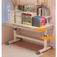 Bureau d'écriture ergonomique en bois réglable en hauteur, table d'étude pour étudiants, table d'ordinateur durable, table de bureau pour la maison