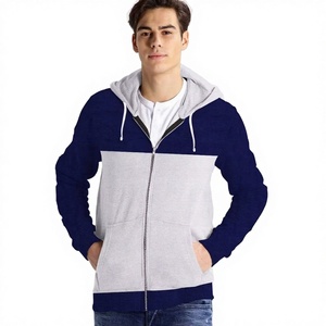 Sweat-shirt à capuche pour homme avec fermeture éclair, impression personnalisée, faible MOQ, fabrication OEM en gros pour les marques de vente au détail - Product Image 1