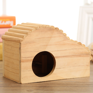 Özel ahşap hamster kafes evi kirpi ev ve gine domuz kulübe hideout küçük hayvan kafesleri - Product Image 5