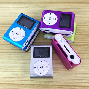 เครื่องเล่นเพลง <span class=keywords><strong>MP3</strong></span> แบบพกพาขนาดเล็ก ความจุ 128M พร้อมการ์ดเพลง ตัวเครื่องโลหะ เหมาะสำหรับนักเรียน ออกกำลังกาย วิ่ง สีฟ้า ผลิตในจีน - Product Image 4