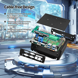 Mini PC sans ventilateur CWWK Firewall i5 8250U, 4 ports COM RS232/RS485, 2 ports Gigabit LAN, DDR4, SIM, HD, VGA, SATA3.0, <span class=keywords><strong>micro</strong></span>-ordinateur industriel - Product Image 5