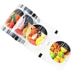 Customized Print Logo Membrane Waterproof PET PP Food Grade Cup Lid Film Boba <b>Bubble</b> Tea Milk <b>Roll</b> Packaging Cup Sealing Film - Product Image 2