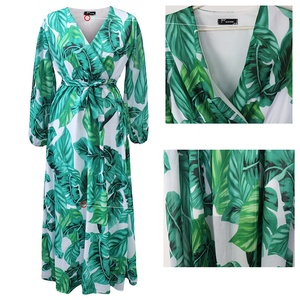 Robes en mousseline de soie pour femmes 5XL, <span class=keywords><strong>tenue</strong></span> <span class=keywords><strong>africaine</strong></span>, robe d'été florale transparente, tenues rayées, vêtements bohèmes, robe maxi d'été - Product Image 1