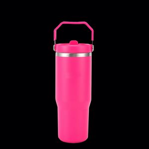 Double Wall Travel Beverage Cup with Carry Handle, 30oz Stainless Steel Insulated Tumbler for Car and Office - Product Image 6