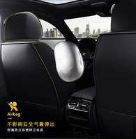 Housses de siège de voiture en cuir, housse de coussin de véhicule automobile en similicuir pour 5 voitures de tourisme et SUV Universal Fit Set for Auto
