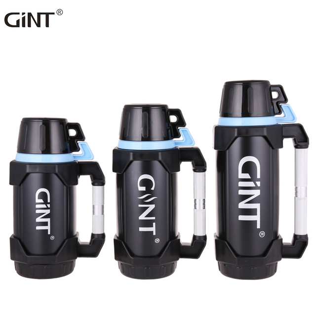 Gint 1.6L Vacuum Flask Outdoor Stainless Steel Pot Camping Kettle with Lid