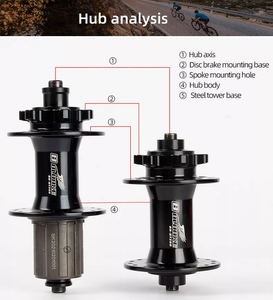 Mozzo BLOOKE a 32 Fori, Freno a Disco DT200 con 2 Cuscinetti, Compatibile con 8/9/10/11 Velocità, Boccola per Cassetta Anteriore e Posteriore, Manicotto a Sgancio Rapido per Bicicletta - Product Image 5