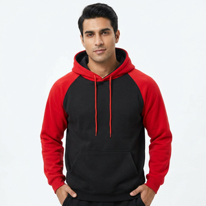 Sudadera con Capucha Color Collision para Hombre y Mujer, Otoño Invierno, Holgada, Oversize, Cálida, de Forro Polar, con Costuras Raglán, Sudadera con Capucha para Parejas - Product Image 1