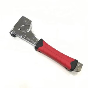 JY586 Engrapadora Manual Industrial de Alta Resistencia 4 en 1, Cromado Plateado+Rojo, Carga Trasera, 145 Piezas (6 1/4"-14mm) - Product Image 2
