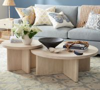 Ensemble de table basse moderne de luxe pour salon, en bois massif et structure en acier, pour la maison et l'hôtel