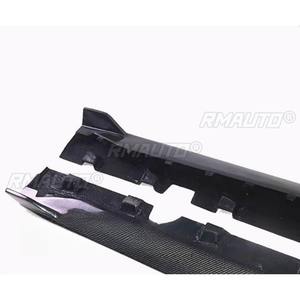 Alerón lateral de fibra de carbono real para Ford Mustang 2015-2022, protector de faldón, divisor de parachoques, kit de carrocería, accesorios para coche - Product Image 5