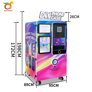 Thỏ Đỏ thương mại điện thoại thông minh trường hợp in ấn Máy bán hàng tự động hiện đại tùy chỉnh hình ảnh thiết kế UV phun di động Bì<span class=keywords><strong>a</strong></span> in - Product Image 2