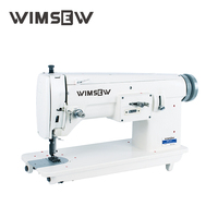 WS271 Machine à coudre industrielle à alimentation manuelle multifonction pour broderie zigzag Petit moteur à trou circulaire unique