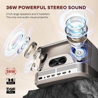 Nouveau projecteur LED portable commercial 2025 avec système Linux, Full HD 1080P, compatible 4K, 8500 lumens, pour diffusion officielle Netflix