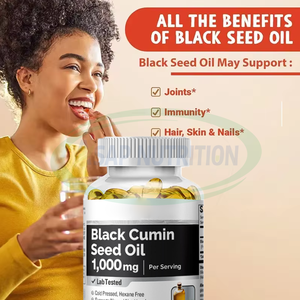 Ausreson kapsul Softgel minyak biji Jinten hitam dukungan imun Vitamin E minyak Jinten hitam - Product Image 2