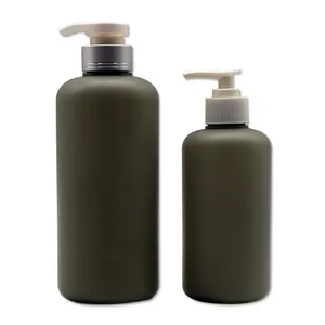350/600 ml braune leere Plastik-Shampoo-Flaschen HDPE-Flasche Großhandel Fabrik