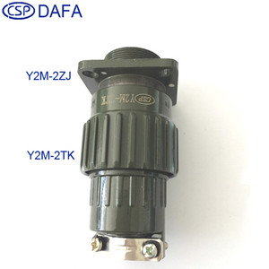 Connecteur d'Aviation CSP Y2M en Aluminium Moulé sous Pression, Laiton Plaqué Or pour Usage Industriel - Product Image 2