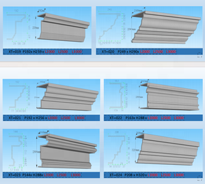 Profils de moulures en GRC architectural pour la décoration des façades extérieures des bâtiments - Product Image 6