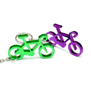<span class=keywords><strong>Porte</strong></span>-clés décapsuleur de bouteille de vélo avec logo personnalisé, en alliage de zinc, multicolore, gravé au laser, cadeau pour les amateurs de cyclisme, vente en gros - Product Image 2