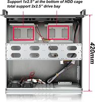 RackChoice Châssis de serveur en acier 3U pour montage en rack ATX/Micro ATX/Mini-ITX (8x3.5/6x3.5/2x2.5 baies de disques, ports USB avant, 3 ventilateurs 120 mm)
