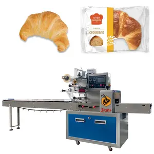 Meilleure vente, Machine d'emballage d'oreiller de pain à grande vitesse pour la Machine d'emballage de pain de Croissant, Machine d'emballage de donuts de Hamburger