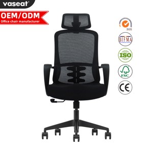 Silla de oficina ejecutiva de malla ergonómica negra al por mayor muebles de oficina y sala de espera económicos de estilo de diseño contemporáneo - Product Image 2