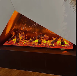 Intelligent Built-In Electric <strong>Fireplace</strong> App-Controlled LED Flame Auto Water Steam Vapor US EU <strong>UK</strong> Plug for Household Hotel Use - Product Image 3