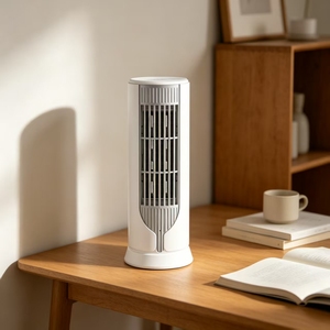 NOUVEAU Radiateur Électrique de Bureau en Céramique PTC 1200W, Chauffage Rapide, Économe en Énergie, avec Ventilateur, Classe Énergétique, Prise UK, pour Salle de Bain et Salon - Product Image 2