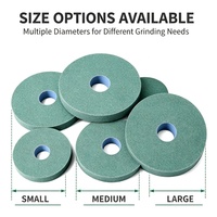 Meule en carbure de silicium vert sur mesure, grain 60/80, faible risque de brûlure, pour le meulage de pièces en carbure en atelier d'outillage