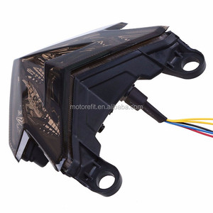 RTS Feu Arrière Moto LED Clignotants Lumières de Frein Arrière Stop Lampe Style Cafe Racer pour <span class=keywords><strong>KAWASAKI</strong></span> <span class=keywords><strong>Z800</strong></span> 2013 2014 - Product Image 4