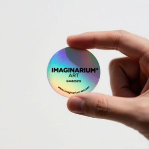 Etiqueta engomada ULTRAVIOLETA brillante levantada vinilo de lujo de la etiqueta ULTRAVIOLETA del punto del logotipo 3D de encargo - Product Image 3