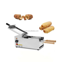 Équipement de boulangerie commerciale de bureau de qualité supérieure fabricant de gâteau de cheminée électrique à 2 rouleaux faisant la machine de cuisson à vendre