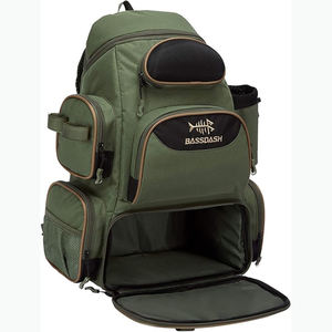 Sac à dos de pêche gratuit avec porte-cannes, équipement de pêche résistant à l'eau en Oxford 900D, sac de rangement pour matériel de pêche de grande capacité 42L - Product Image 1