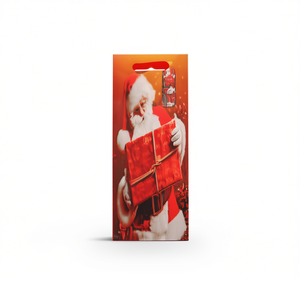 Sacchetto Regalo di Natale in Plastica con Design Babbo Natale per Confezioni Regalo Festive - Product Image 1