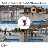XUANHUA - Máquina Vibradora Portátil para Nivelación de Pisos de Concreto, 5200 r/min, Alta Eficiencia, 1 Año de Garantía