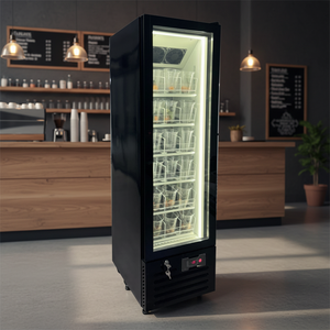 Congélateur vertical pour crème glacée commercial de 350 L, à température unique, refroidi par air, vitrine réfrigérée pour les magasins de proximité - Product Image 3