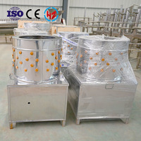Éplucheuse et éplucheuse de plumes de poulet industrielle en acier inoxydable TM-50 avec moteur, haute efficacité, capacité de 220 V 10-100 pbh
