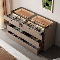 Armoire îlot pour dressing, commode de chambre, meuble de rangement de luxe pour bijoux, pour la maison et la chambre à coucher