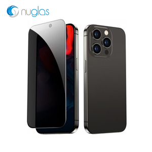 Nugolas 9H 2ครั้งเสริมกันการสอดแนมกระจกนิรภัยป้องกันหน้าจอเพื่อความเป็นส่วนตัวสำหรับ <span class=keywords><strong>iPhone</strong></span> <span class=keywords><strong>12</strong></span> 13 14 15 16 17 Pro Max PLUS - Product Image 2